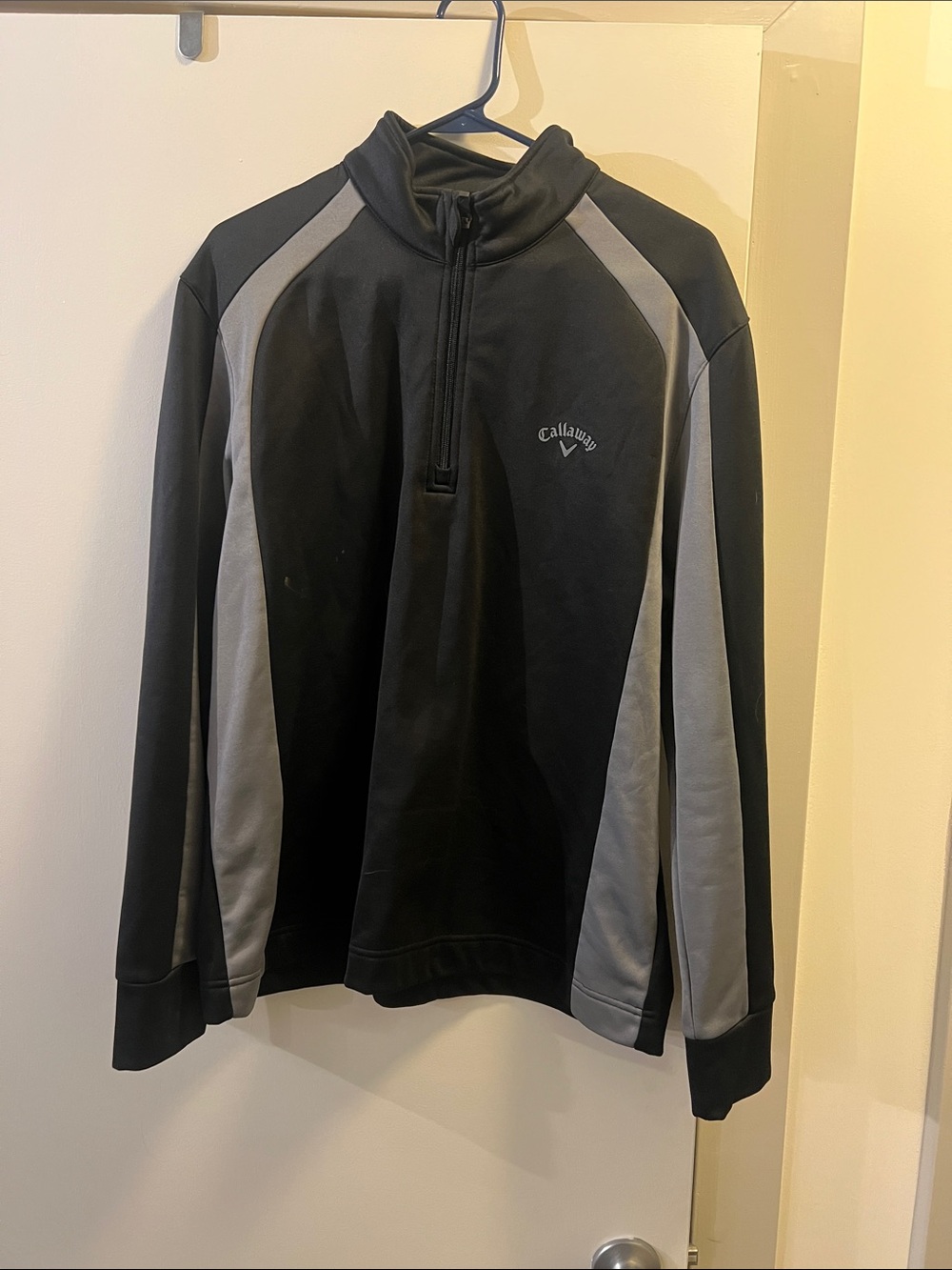 Callaway Black and Gray Half-Zip Golf Pullover